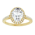 The Classic Accented Halo Engagement Ring | Oval | 2 ⅜ CTW