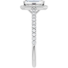 The Classic Accented Halo Engagement Ring | Emerald | 2 ⅜ CTW