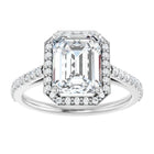 The Classic Accented Halo Engagement Ring | Emerald | 3 ⅓ CTW