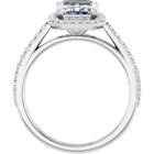 The Classic Accented Halo Engagement Ring | Emerald | 3 ⅓ CTW