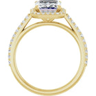 The Classic Accented Halo Engagement Ring | Emerald | 3 ⅓ CTW