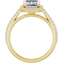 The Classic Accented Halo Engagement Ring | Emerald | 3 ⅓ CTW