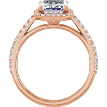 The Classic Accented Halo Engagement Ring | Emerald | 3 ⅓ CTW