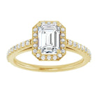 The Classic Accented Halo Engagement Ring | Emerald | 1 ⅓ CTW