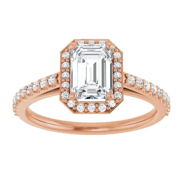 The Classic Accented Halo Engagement Ring | Emerald | 1 ⅓ CTW