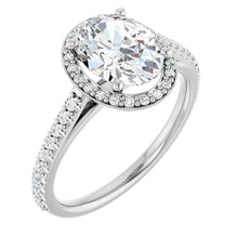 The Classic Accented Halo Engagement Ring | Oval | 2 ⅜ CTW