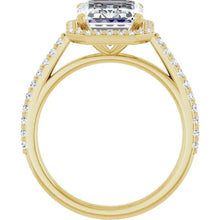 The Classic Accented Halo Engagement Ring | Emerald | 4 ⅓ CTW