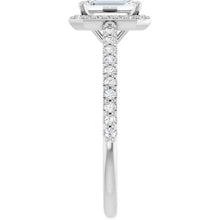 The Classic Accented Halo Engagement Ring | Emerald | 1 ⅓ CTW