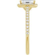 The Classic Accented Halo Engagement Ring | Emerald | 1 ⅓ CTW