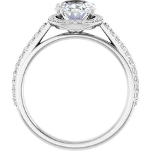 The Classic Accented Halo Engagement Ring | Oval | 2 ⅜ CTW