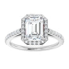 The Classic Accented Halo Engagement Ring | Emerald | 2 ⅜ CTW
