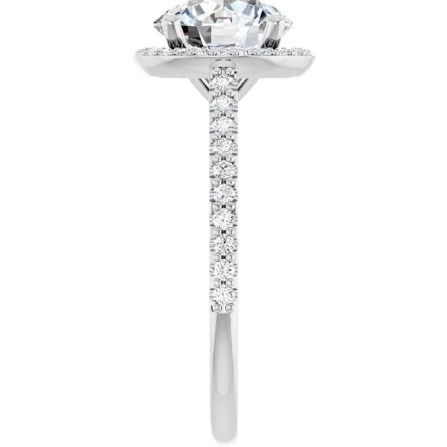 The Classic Accented Halo Engagement Ring | Round | 2 ⅜ CTW