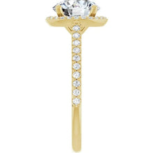 The Classic Accented Halo Engagement Ring | Round | 2 ⅜ CTW