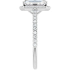 The Classic Accented Halo Engagement Ring | Emerald | 3 ⅓ CTW