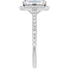 The Classic Accented Halo Engagement Ring | Emerald | 3 ⅓ CTW