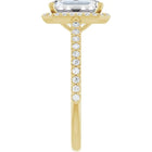 The Classic Accented Halo Engagement Ring | Emerald | 3 ⅓ CTW