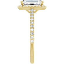 The Classic Accented Halo Engagement Ring | Emerald | 3 ⅓ CTW