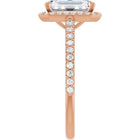 The Classic Accented Halo Engagement Ring | Emerald | 3 ⅓ CTW