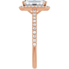 The Classic Accented Halo Engagement Ring | Emerald | 3 ⅓ CTW