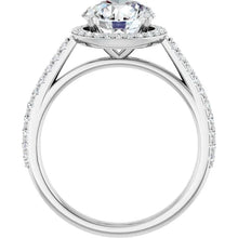 The Classic Accented Halo Engagement Ring | Round | 2 ⅜ CTW