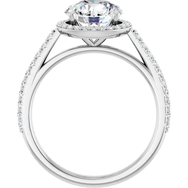 The Classic Accented Halo Engagement Ring | Round | 2 ⅜ CTW