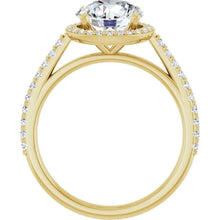 The Classic Accented Halo Engagement Ring | Round | 2 ⅜ CTW