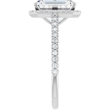 The Classic Accented Halo Engagement Ring | Emerald | 4 ⅓ CTW