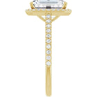 The Classic Accented Halo Engagement Ring | Emerald | 4 ⅓ CTW