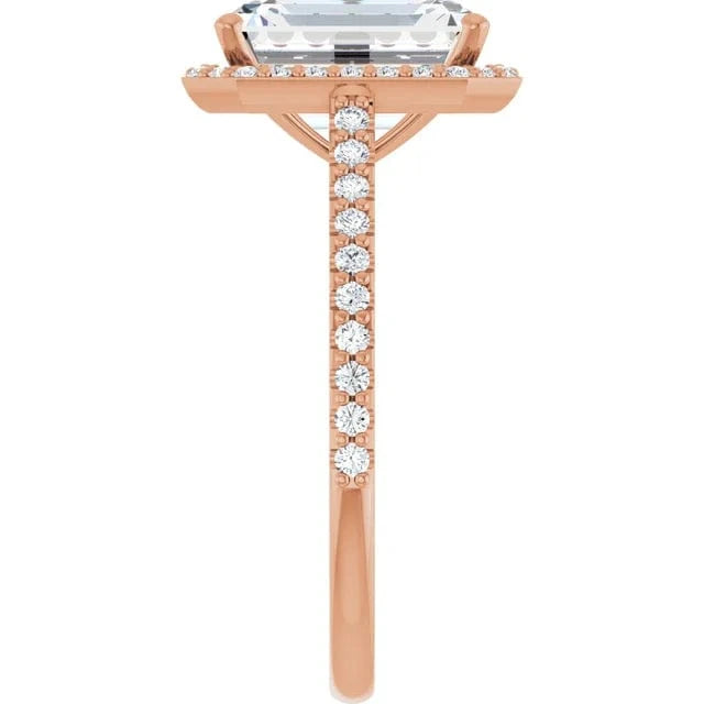 The Classic Accented Halo Engagement Ring | Emerald | 4 ⅓ CTW