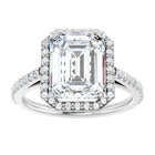 The Classic Accented Halo Engagement Ring | Emerald | 4 ⅓ CTW