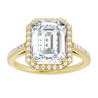 The Classic Accented Halo Engagement Ring | Emerald | 4 ⅓ CTW