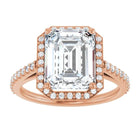 The Classic Accented Halo Engagement Ring | Emerald | 4 ⅓ CTW