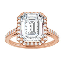 The Classic Accented Halo Engagement Ring | Emerald | 4 ⅓ CTW