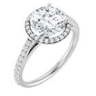 The Classic Accented Halo Engagement Ring | Round | 2 ⅜ CTW