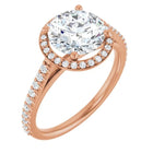 The Classic Accented Halo Engagement Ring | Round | 2 ⅜ CTW