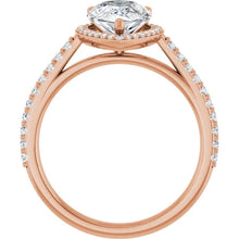 The Classic Accented Halo Engagement Ring | Pear | 2 ⅜ CTW