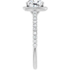 The Classic Accented Halo Engagement Ring | Cushion | 2 ⅜ CTW