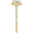 The Classic Accented Halo Engagement Ring | Cushion | 2 ⅜ CTW