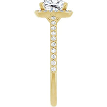 The Classic Accented Halo Engagement Ring | Cushion | 2 ⅜ CTW