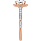 The Classic Accented Halo Engagement Ring | Cushion | 2 ⅜ CTW