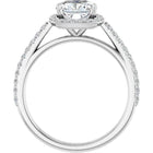 The Classic Accented Halo Engagement Ring | Cushion | 2 ⅜ CTW