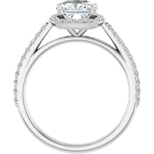 The Classic Accented Halo Engagement Ring | Cushion | 2 ⅜ CTW