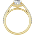 The Classic Accented Halo Engagement Ring | Cushion | 2 ⅜ CTW