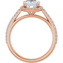 The Classic Accented Halo Engagement Ring | Cushion | 2 ⅜ CTW