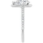 The Classic Accented Halo Engagement Ring | Pear | 2 ⅜ CTW