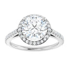 The Classic Accented Halo Engagement Ring | Round | 2 ⅜ CTW