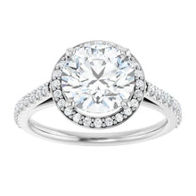 The Classic Accented Halo Engagement Ring | Round | 2 ⅜ CTW