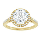 The Classic Accented Halo Engagement Ring | Round | 2 ⅜ CTW