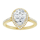 The Classic Accented Halo Engagement Ring | Pear | 2 ⅜ CTW