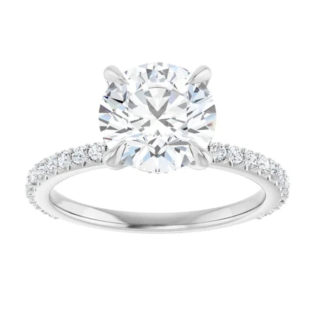 The Iconic Secret Halo Pavé Engagement Ring | Round | 2 ⅜ CTW